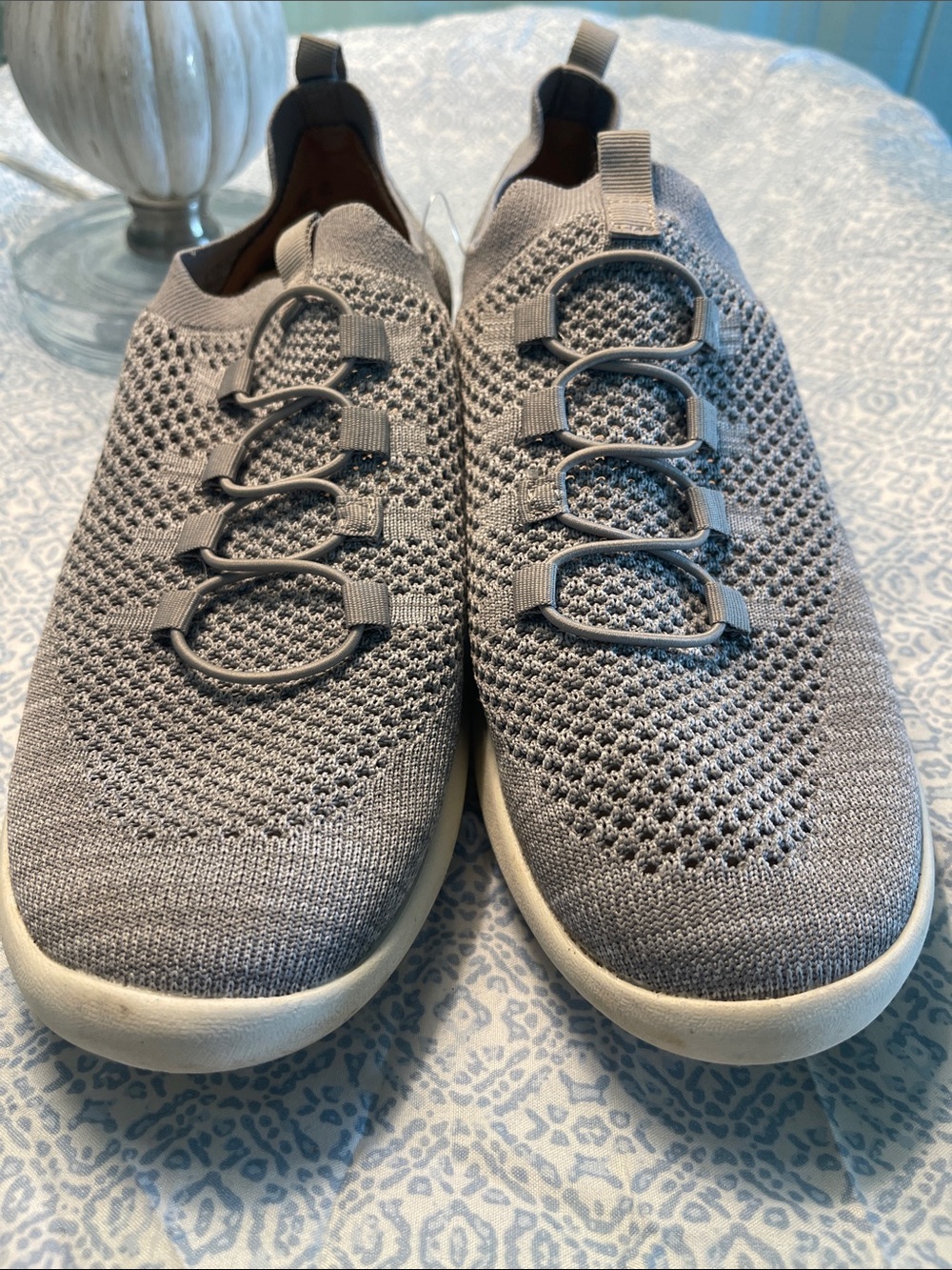 LifeStride velocity 2.0 Lightweight Grey Knit Slip-On Sneakers 9.5